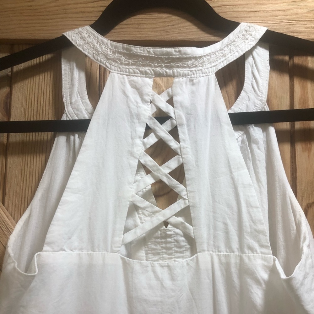 White cotton Lacey dress - Picture 4 of 5